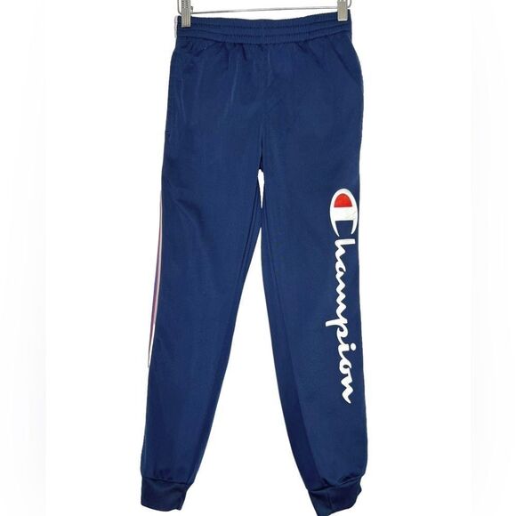 Champion Kids Blue Sweatpants with Logo - Picture 1 of 10